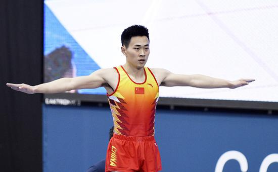资料图：2月16日，中国选手高磊在比赛中。新华社发（巴巴耶夫摄）