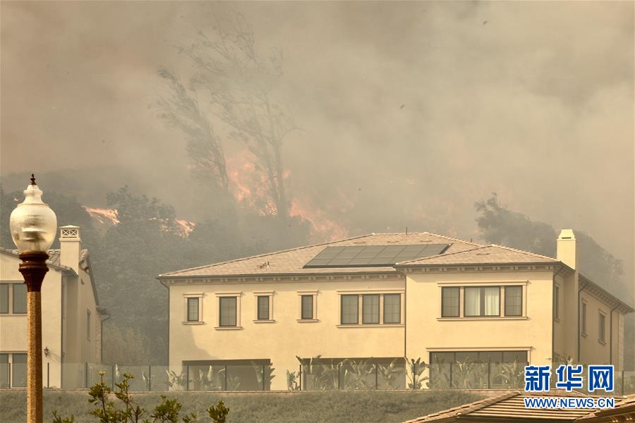 （国际）（2）美国加州南部野火导致数万居民被迫撤离