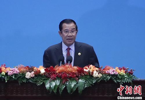 资料图:柬埔寨人民党主席、政府首相洪森。 <a target='_blank' href='http://www.chinanews.com/'>中新社</a>记者 杜洋 摄 点击进入下一页