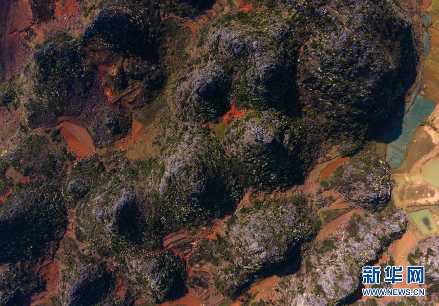 　　这是3月8日拍摄的普者黑国家湿地公园一景（无人机照片）。新华社记者 王冠森 摄