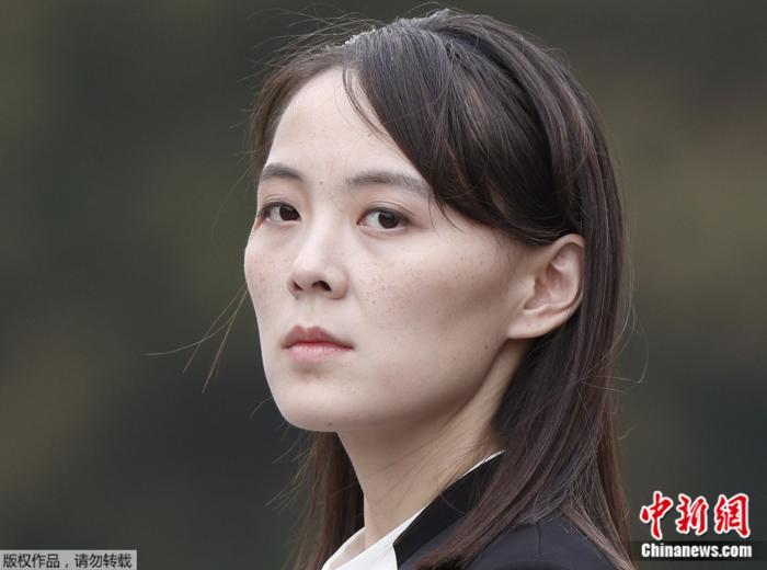 资料图:朝鲜劳动党中央委员会副部长金与正。 点击进入下一页