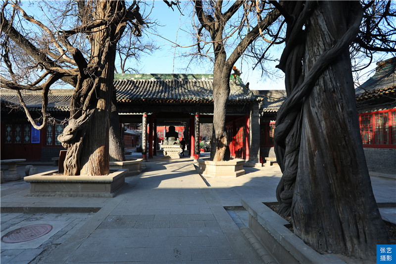 太原闹市中的纯阳宫古建筑群，九宫八卦院，罕见的古院落格局