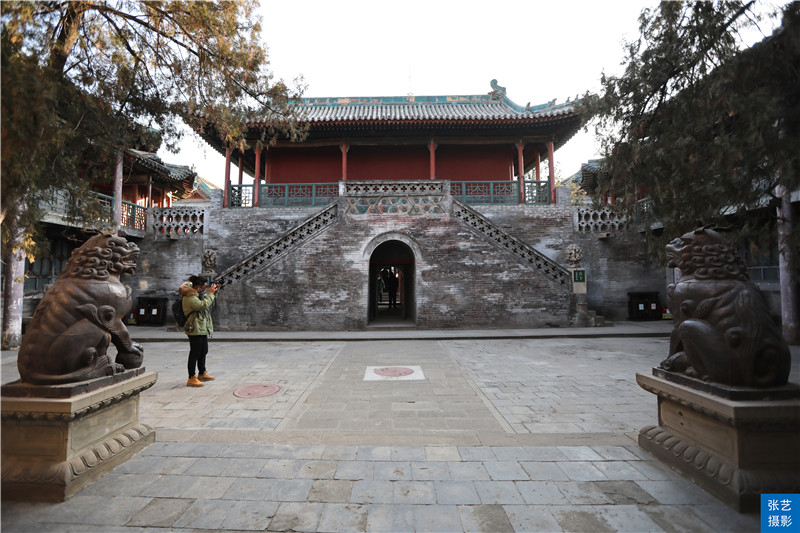 太原闹市中的纯阳宫古建筑群，九宫八卦院，罕见的古院落格局