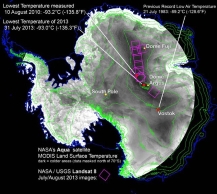 科学家发现地球冷极：零下93摄氏度