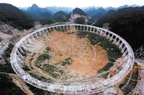 中国建世界最大射电望远镜
