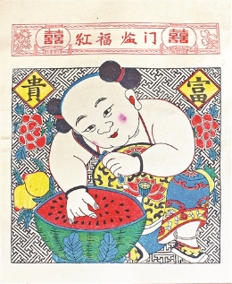 年味 年画 画上春风好颜色