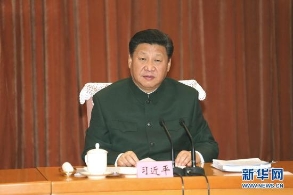 习近平接见调整后的军委机关成员
