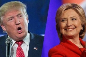 美总统候选人电视辩论 特朗普希拉里交锋