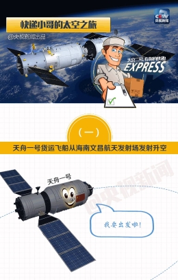 “快递小哥”明天往太空送快递 又快又准