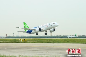 C919首飞后再飞行 试飞空域比首飞大一倍