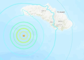 印尼松巴岛附近有6.4级地震 不会引发海啸