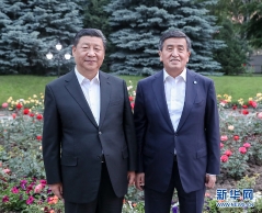 习近平会见吉尔吉斯斯坦总统热恩别科夫