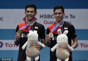 印尼男双统治羽联高级赛事 12站比赛夺八冠
