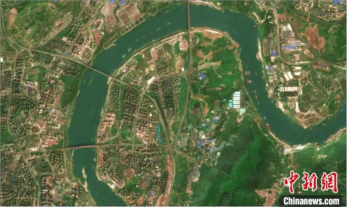 卫星地图。 西昌卫星发射中心 供图 卫星地图。 西昌卫星发射中心 供图