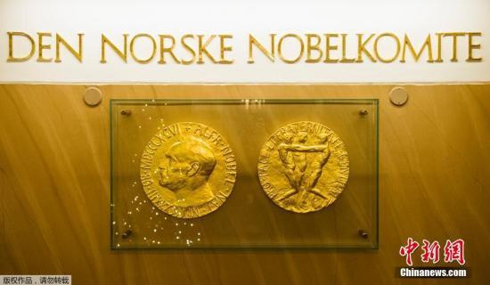 资料图：诺贝尔奖章。