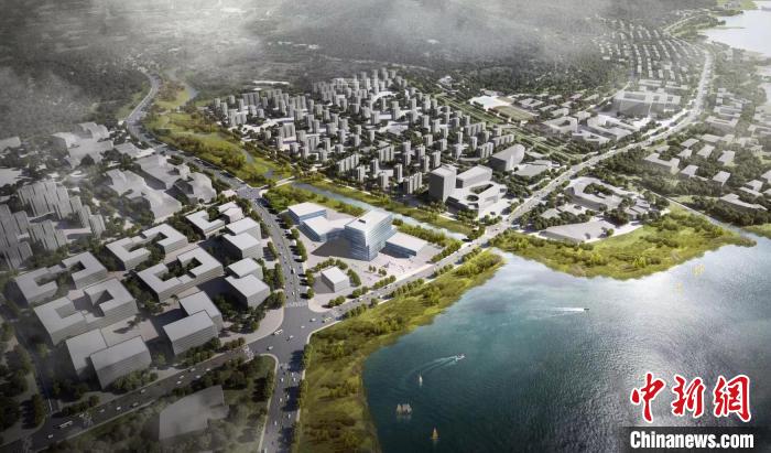 青岛海上综合试验场项目效果图。 青岛海检集团有限公司供图 青岛海上综合试验场项目效果图。 青岛海检集团有限公司供图