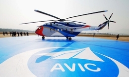 中国首架大型民用直升机AC313首飞成功