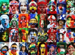 高清：盘点世界杯32强球迷脸谱 激情捍卫主队