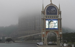 图片故事：邹市明的澳门元素 大街小巷他最红