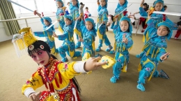 京剧走进乡村小学