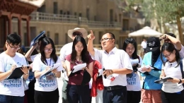 香港大学生在敦煌实习
