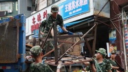 台风过后 全力清淤
