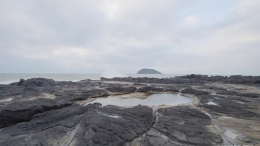 奇特的滨海火山岛