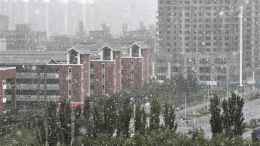 银川迎来降雪天气