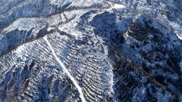 黄土高原 雪后银装