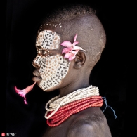 埃塞俄比亚部落肖像展奇特习俗