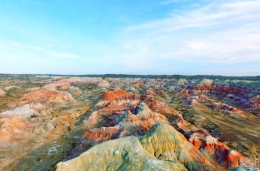 鸟儿视角看新疆美景