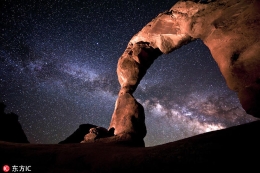 摄影师捕捉犹他州夜景繁星璀璨