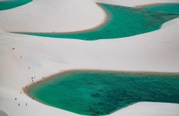 巴西的沙丘湖奇景