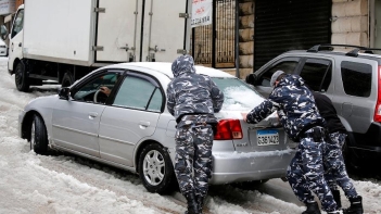 暴风雪袭击黎巴嫩部分地区