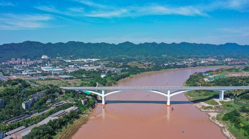 国内首座上承式大跨径梁拱组合预应力体系刚构桥建成投用