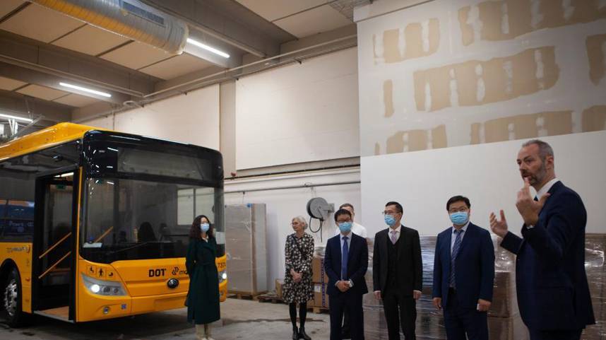 中国宇通再向丹麦交付66辆纯电动公交车