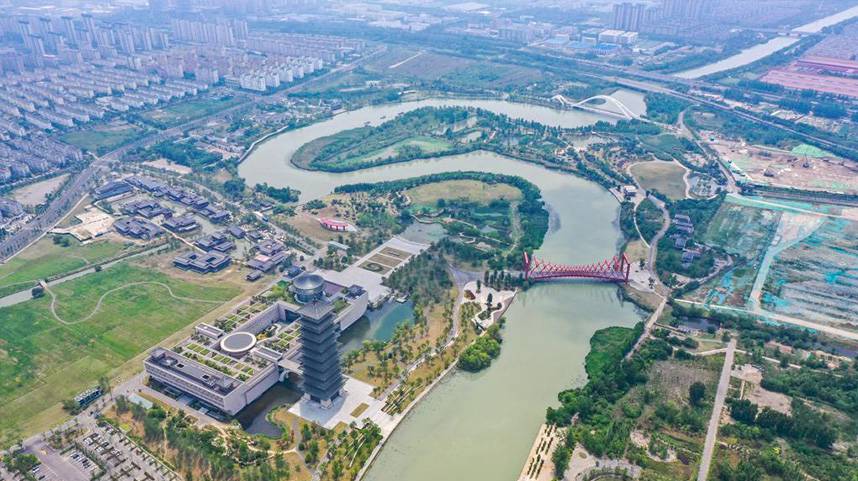 江苏扬州：运河三湾风光好
