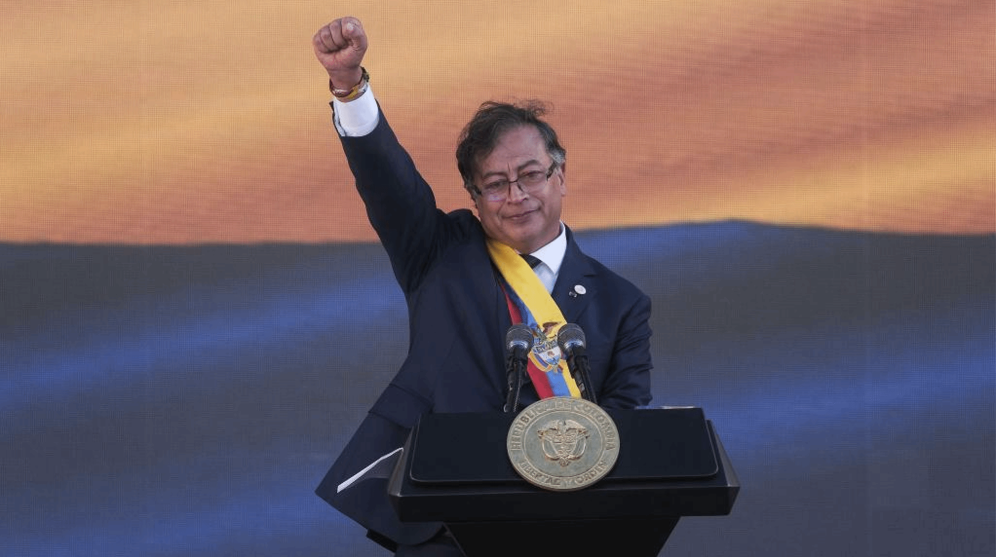 佩特罗宣誓就任哥伦比亚总统