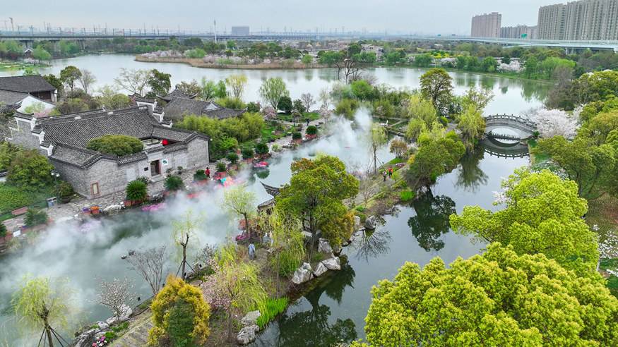 浙江宁波：植物园春花烂漫