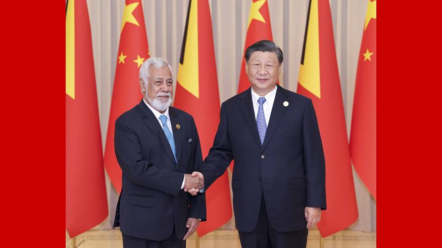 习近平会见东帝汶总理夏纳纳