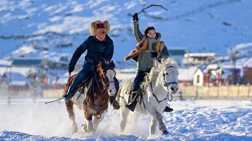 追着雪花看新疆丨冬闲变冬忙 “额河第一村”的华丽蝶变