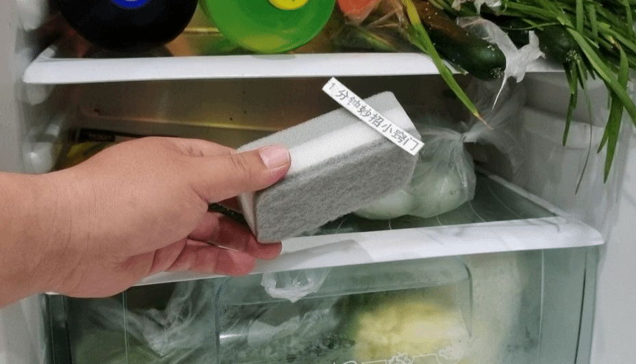 百洁布放在冰箱里冻一冻 效果太棒了 都学学