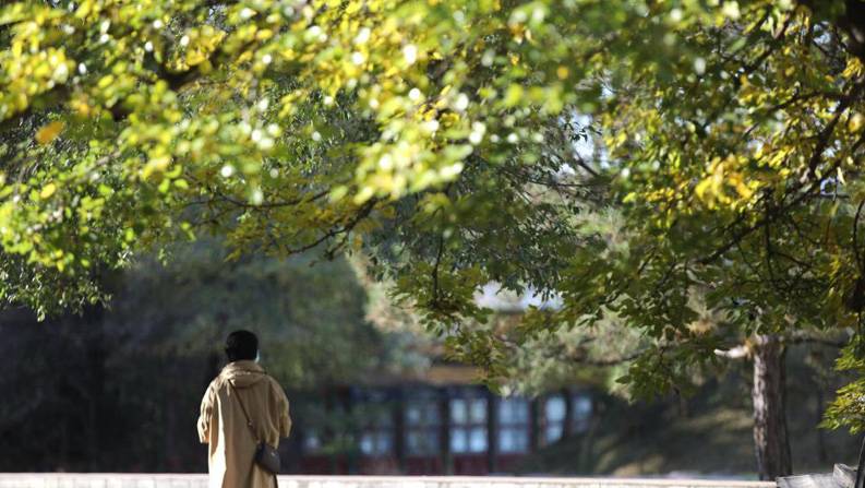 承德避暑山庄及周围寺庙秋景如画