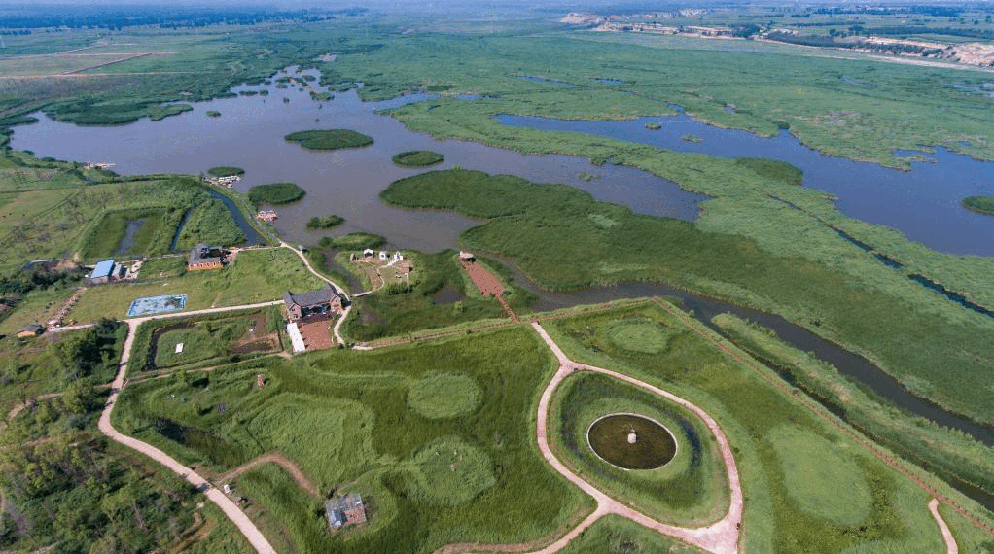 桑干河湿地风光美