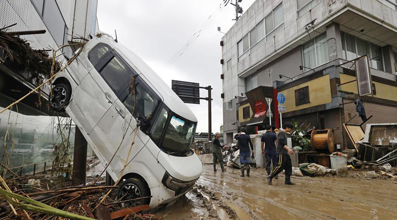 日本九州地区暴雨已致55人死亡