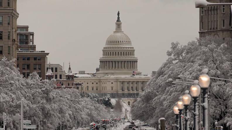 美国：华盛顿暴雪