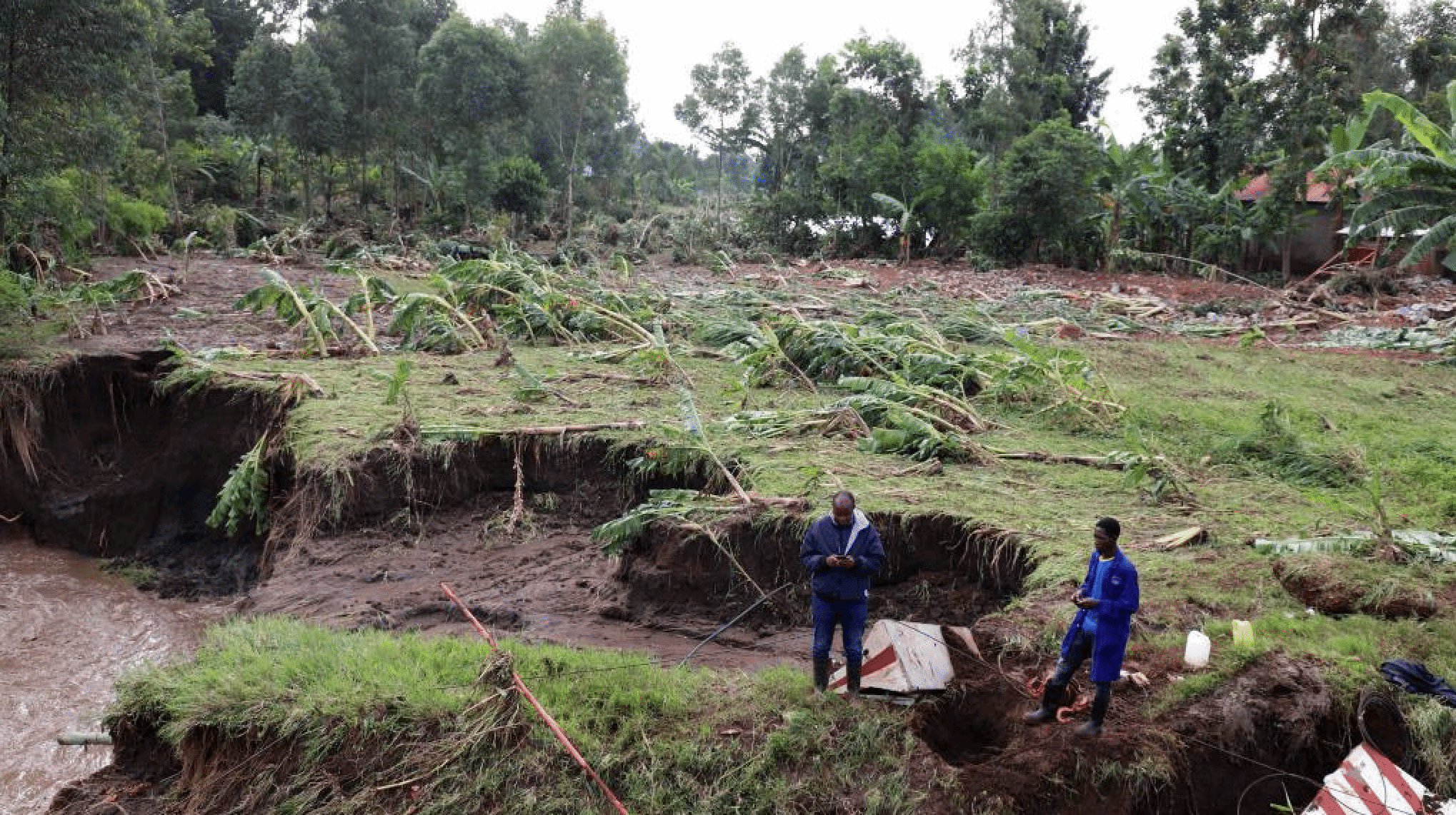 乌干达东部暴雨引发洪水致24人死亡