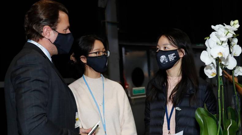 联合国气候变化大会上的中国志愿者
