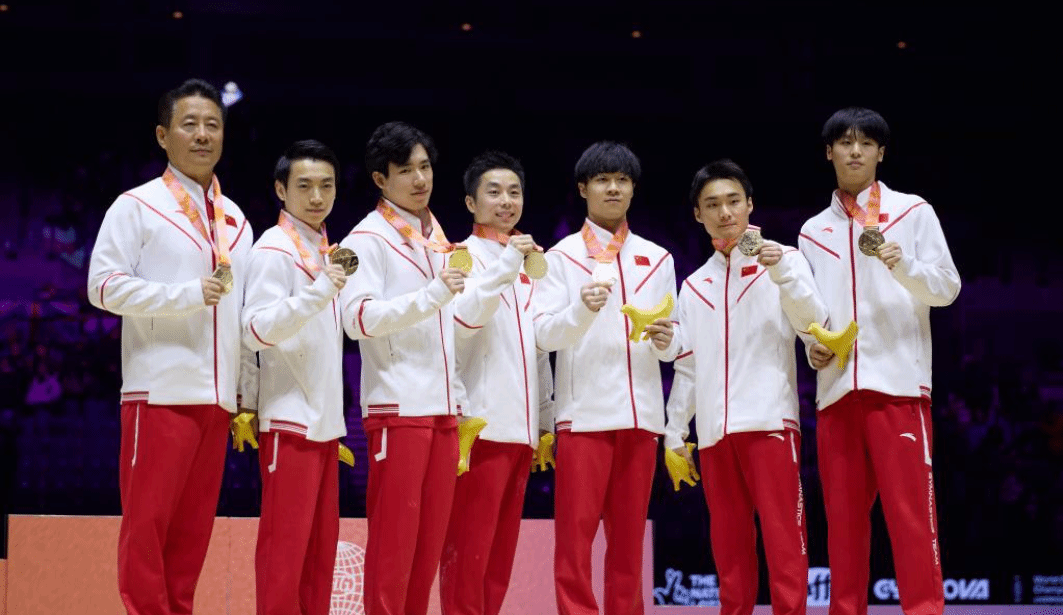 体操——世锦赛：中国队夺得男子团体冠军