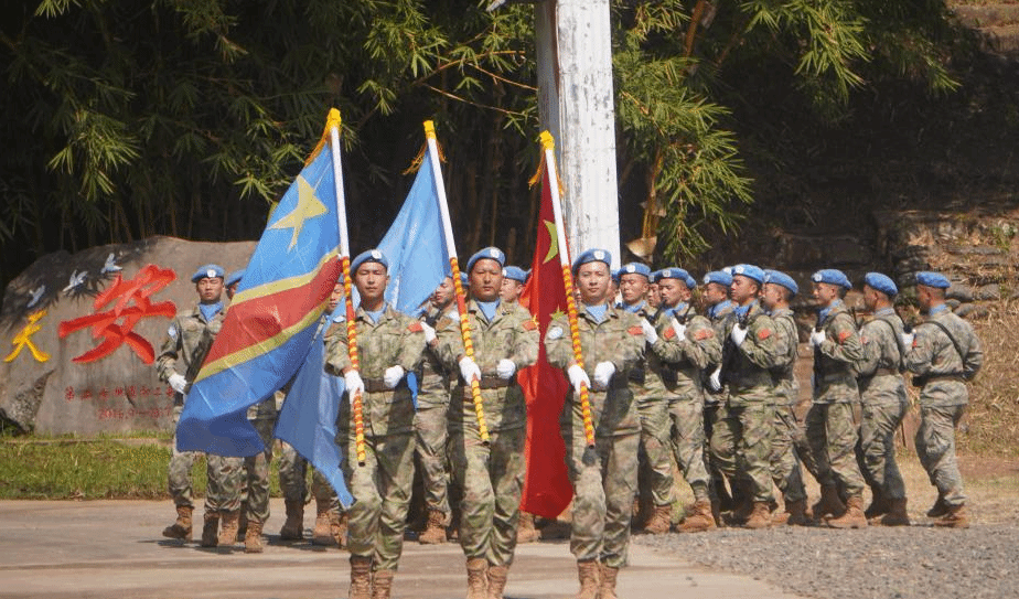 中国第26批赴刚果（金）维和部队全体官兵荣获联合国“和平勋章”